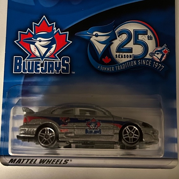 HOT WHEELS HONDA CIVIC SI W/PROTECTOR BLUE JAYS 25TH SEASON VHTF RARE JDM SILVER - Picture 4 of 4